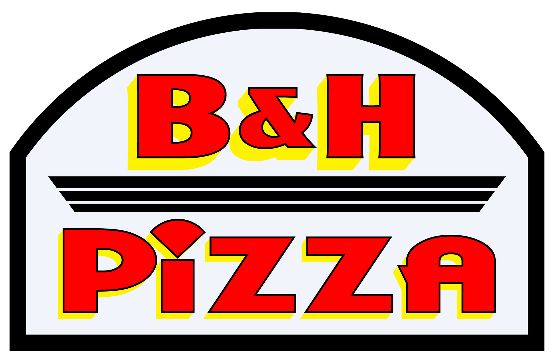 B&H Pizza House Arch Badge